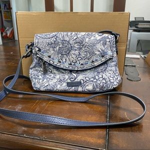 The Sak navy floral crossbody